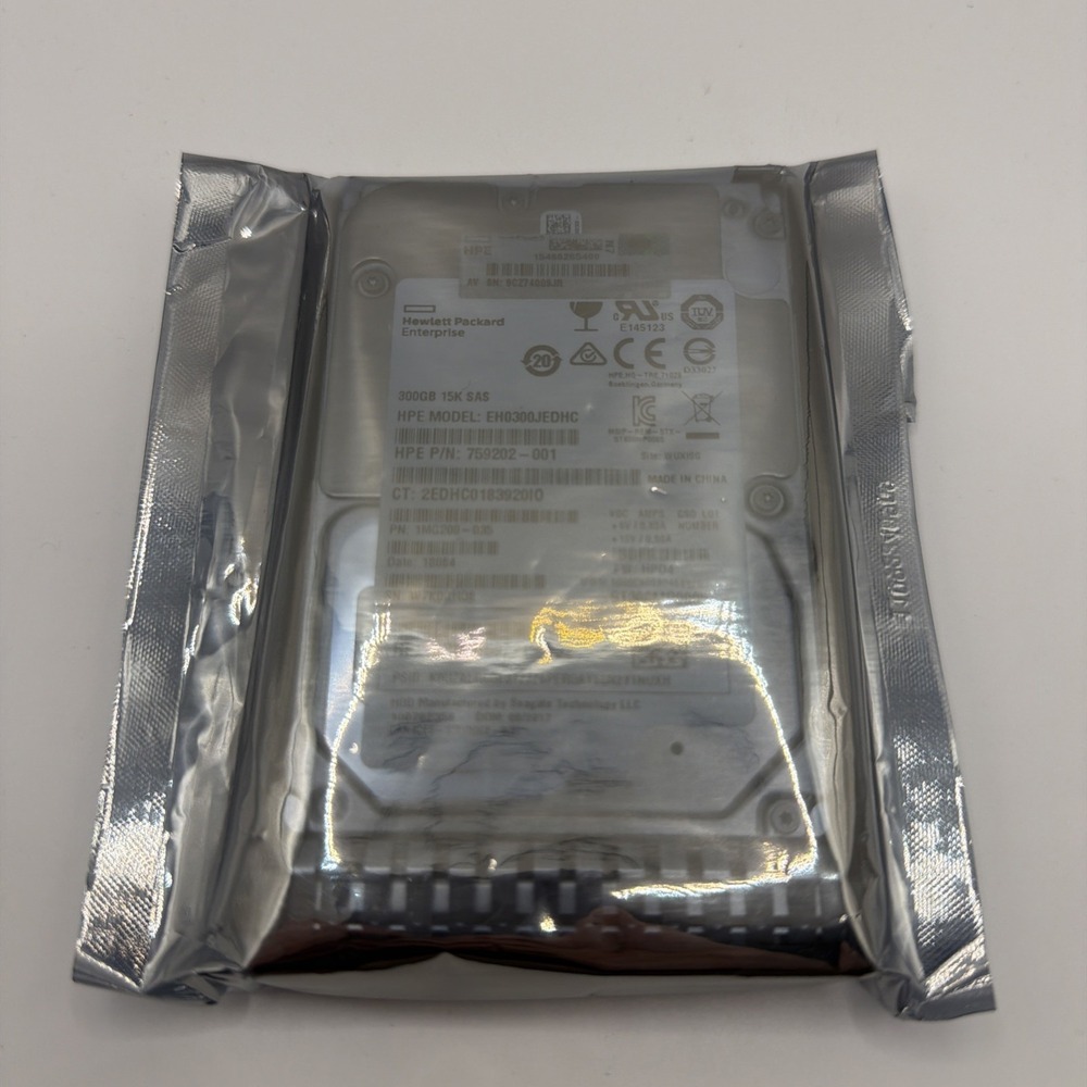 759208-B21/759546-001/EH0300JEDHC/EH0300JDXBA-HP 300GB 12G SAS HD 15K 2.5IN
